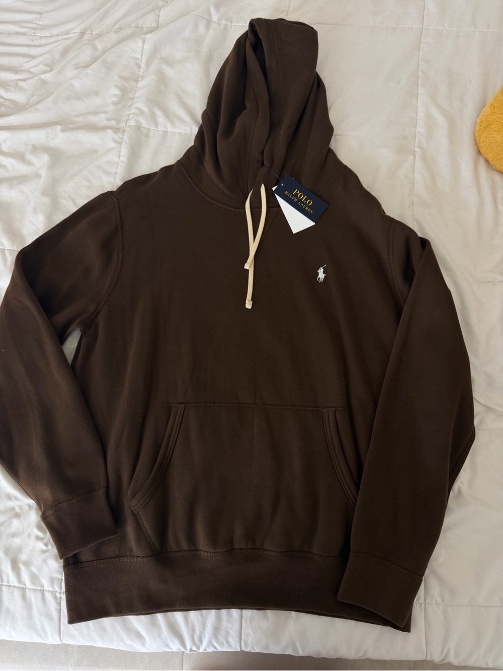 NWT Large Polo Ralph Lauren Hoodie $138 Retail Chocolate Brown 🤎